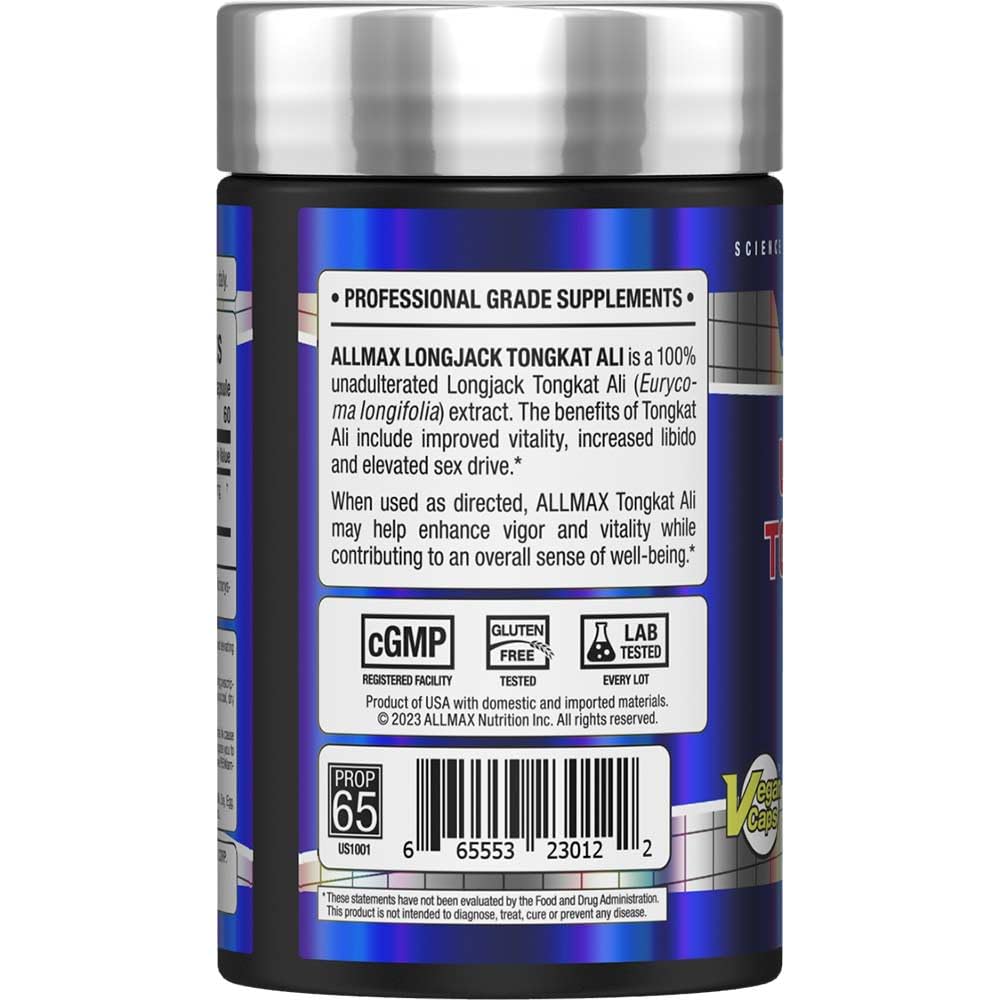 Foto 2 | Suplemento Allmax Essentials Longjack Tongkat Ali 60 Cápsulas - Venta Internacional.