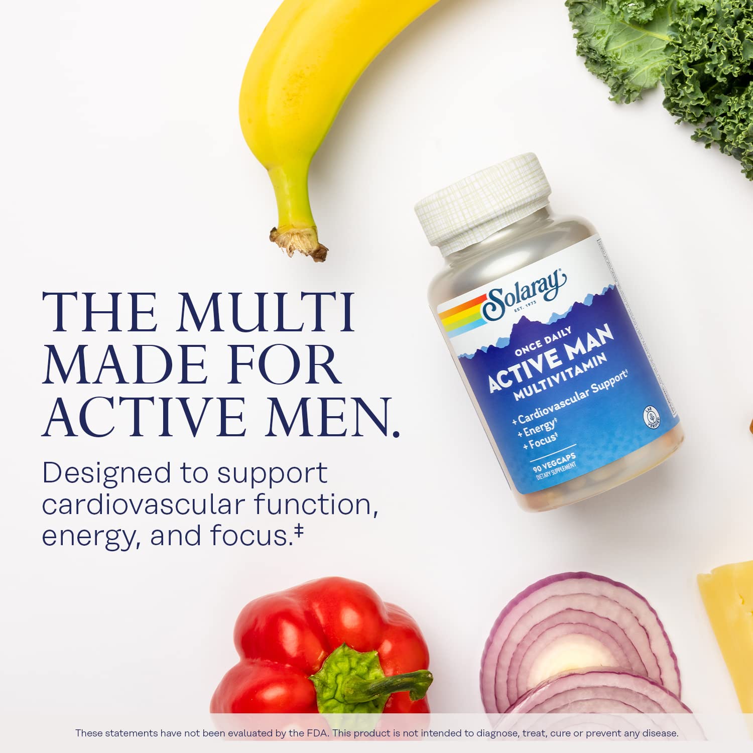 Foto 4 pulgar | Multivitamínico Solaray Para Hombre Activo Una Vez Al Día, 90 Cápsulas Vegetarianas - Venta Internacional.