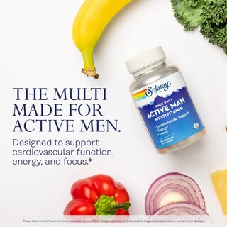 Foto 3 | Multivitamínico Solaray Para Hombre Activo Una Vez Al Día, 90 Cápsulas Vegetarianas - Venta Internacional.