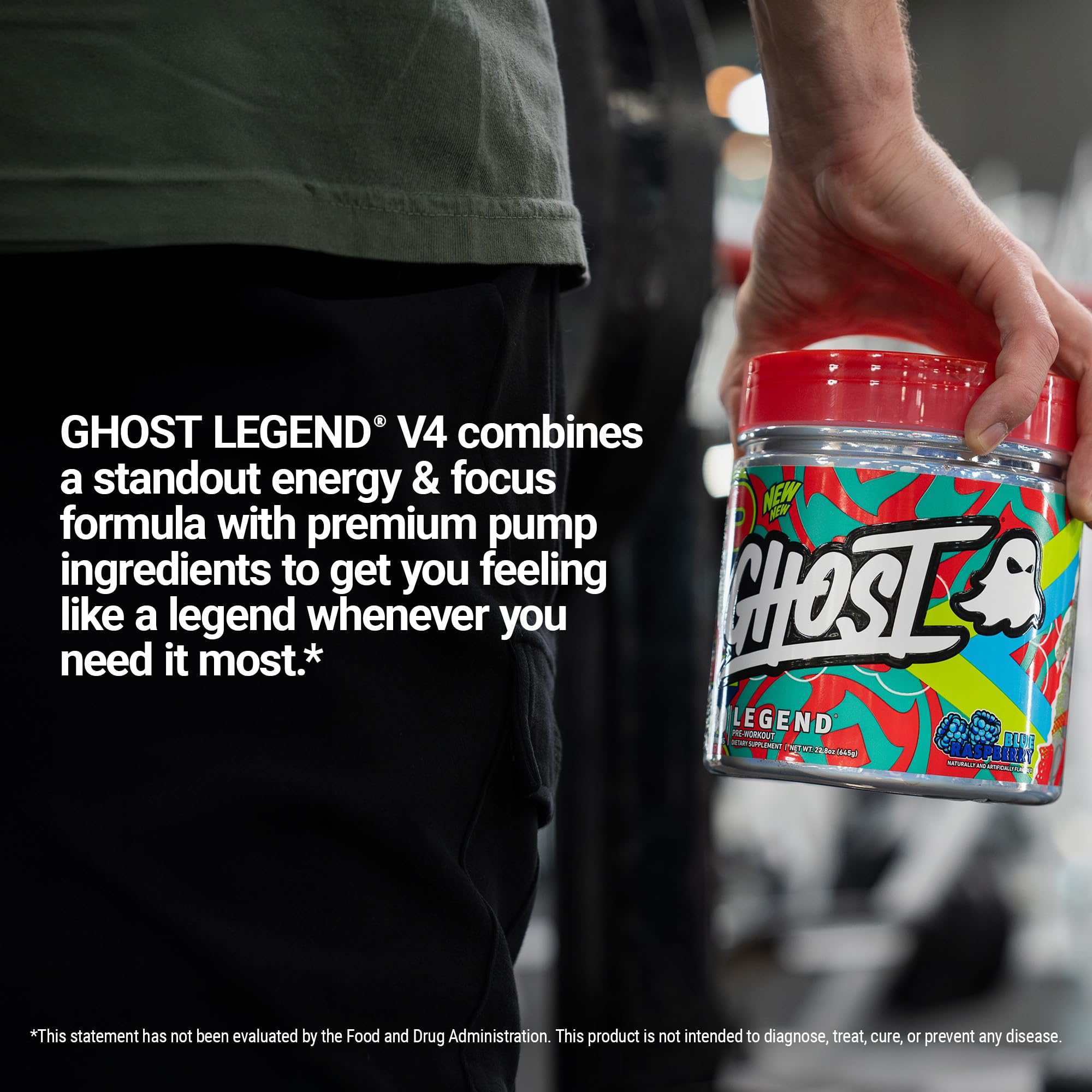 Foto 6 pulgar | Polvo Preentrenamiento Ghost Legend Blue Raspberry 30 Porciones - Venta Internacional.