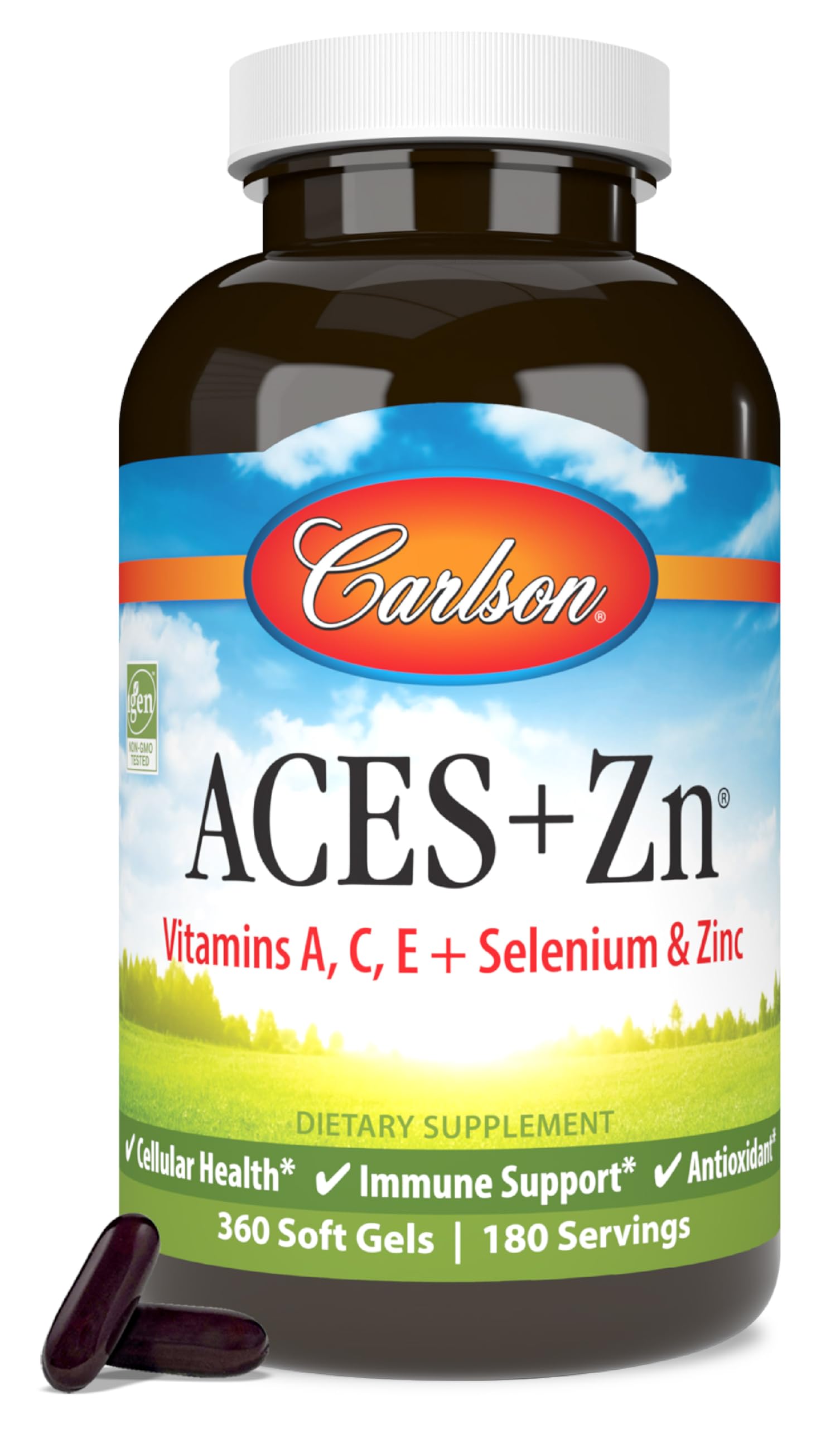 Foto 2 pulgar | Suplemento Carlson Aces + Zn Con Vitaminas A, C, E, Selenio Y Zinc - Venta Internacional.