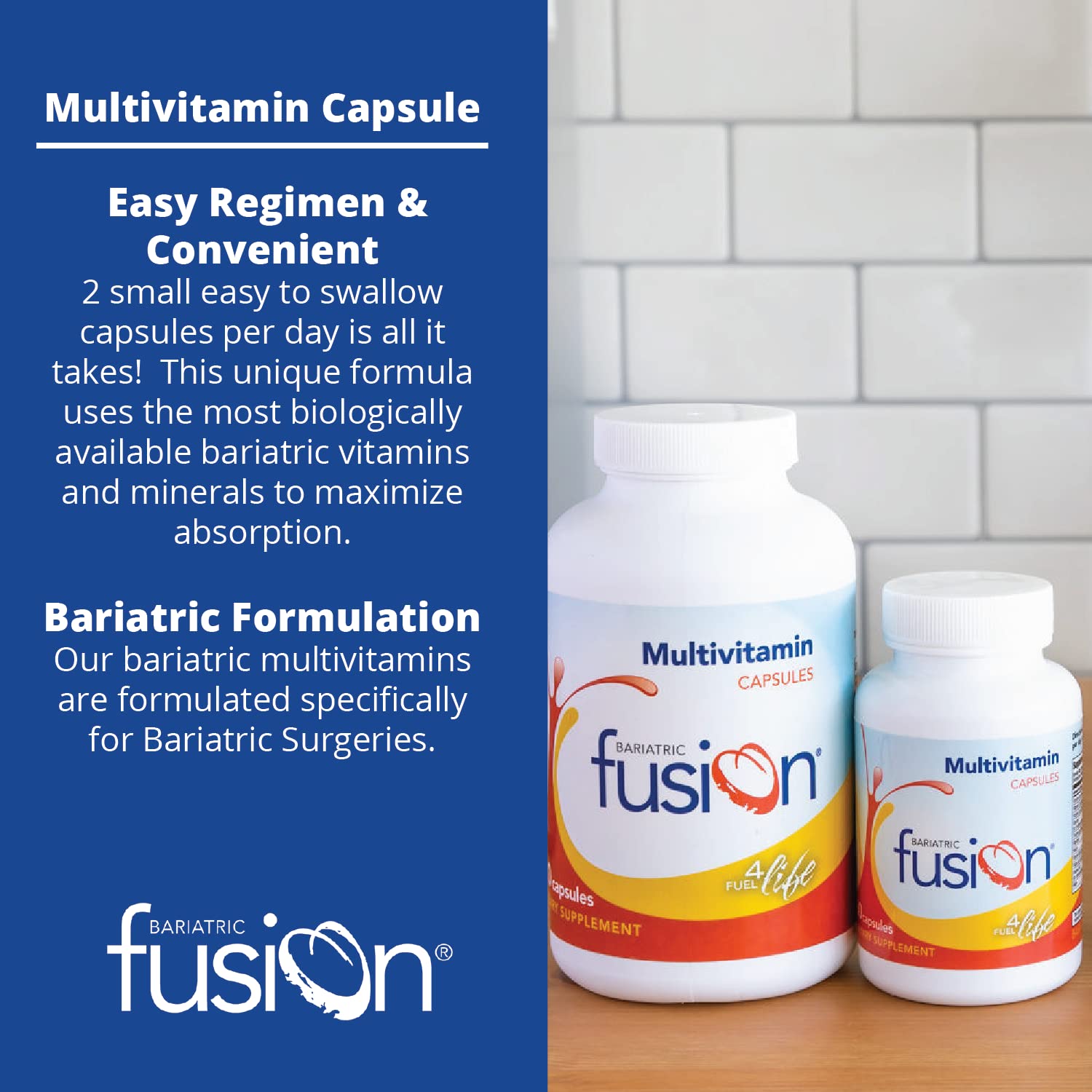 Foto 5 pulgar | Suplemento Multivitamínico Bariátrico Bariatric Fusion 180 Cápsulas - Venta Internacional.