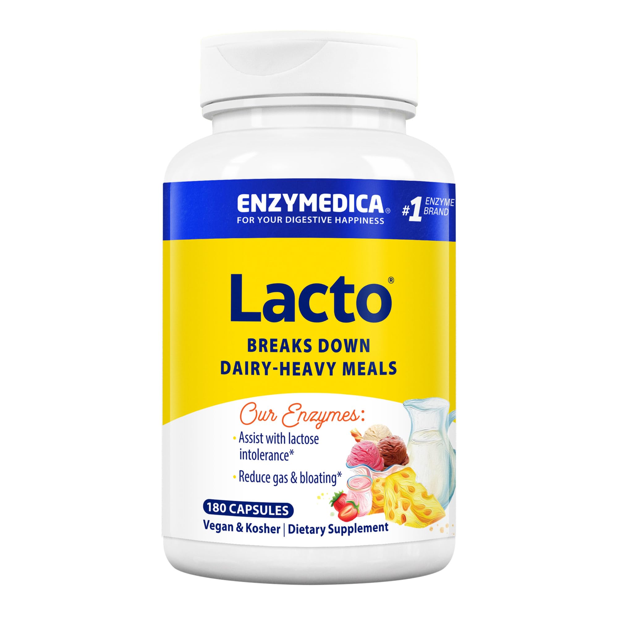 Foto 2 pulgar | Suplemento Enzymedica Lacto Digestive Enzymes 180 Cápsulas - Venta Internacional.