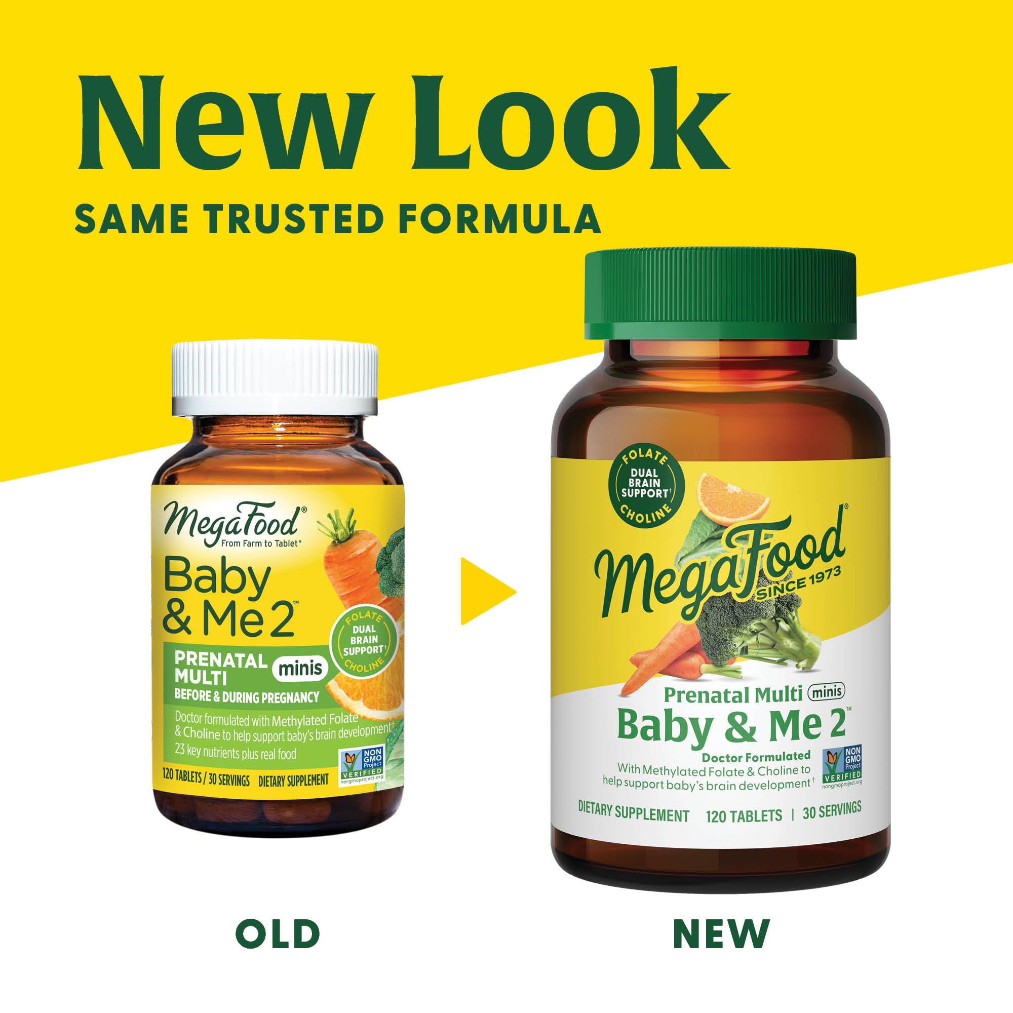 Foto 4 pulgar | Vitamina Prenatal Megafood Baby & Me 2 Con Folato 120 Comprimidos - Venta Internacional.