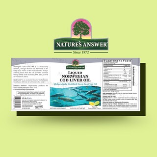 Foto 2 | Suplemento De Aceite De Hígado De Bacalao De Nature's Answer, 473 Ml - Venta Internacional.