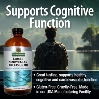 Foto 4 | Suplemento De Aceite De Hígado De Bacalao De Nature's Answer, 473 Ml - Venta Internacional.