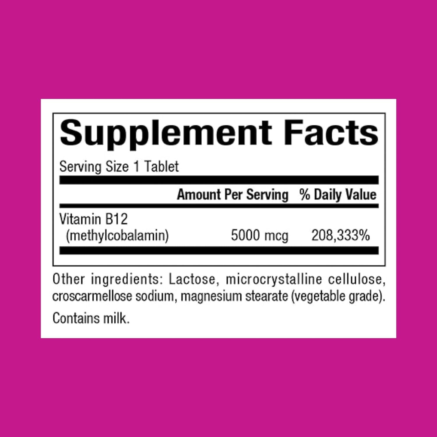 Foto 3 pulgar | Suplemento De Factores Naturales: Vitamina B12, Metilcobalamina, 5000 Mcg - Venta Internacional.