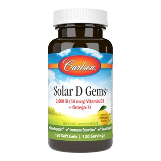 Foto 1 | Suplemento Carlson Labs Solar D Gems Con Vitamina D3, 2000 Ui - Venta Internacional.