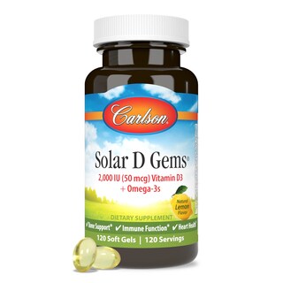 Foto 5 | Suplemento Carlson Labs Solar D Gems Con Vitamina D3, 2000 Ui - Venta Internacional.