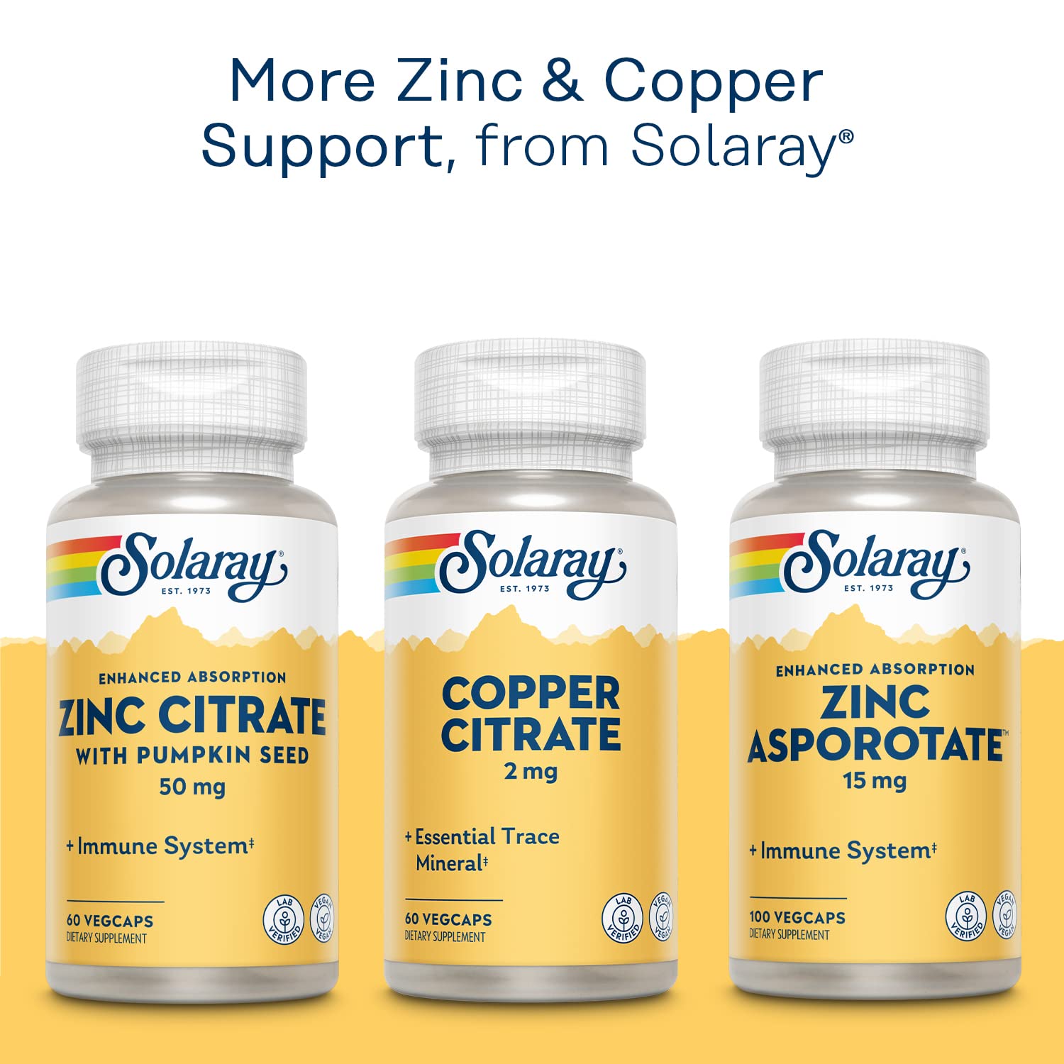 Foto 5 pulgar | Suplemento Solaray De Zinc Y Cobre, 50 Mg/2 Mg, 100 Cápsulas Vegetales - Venta Internacional.