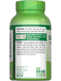 Foto 7 | Suplemento Nature's Truth Triple Omega 3 6 9 3600 Mg 200 Cápsulas Blandas - Venta Internacional.