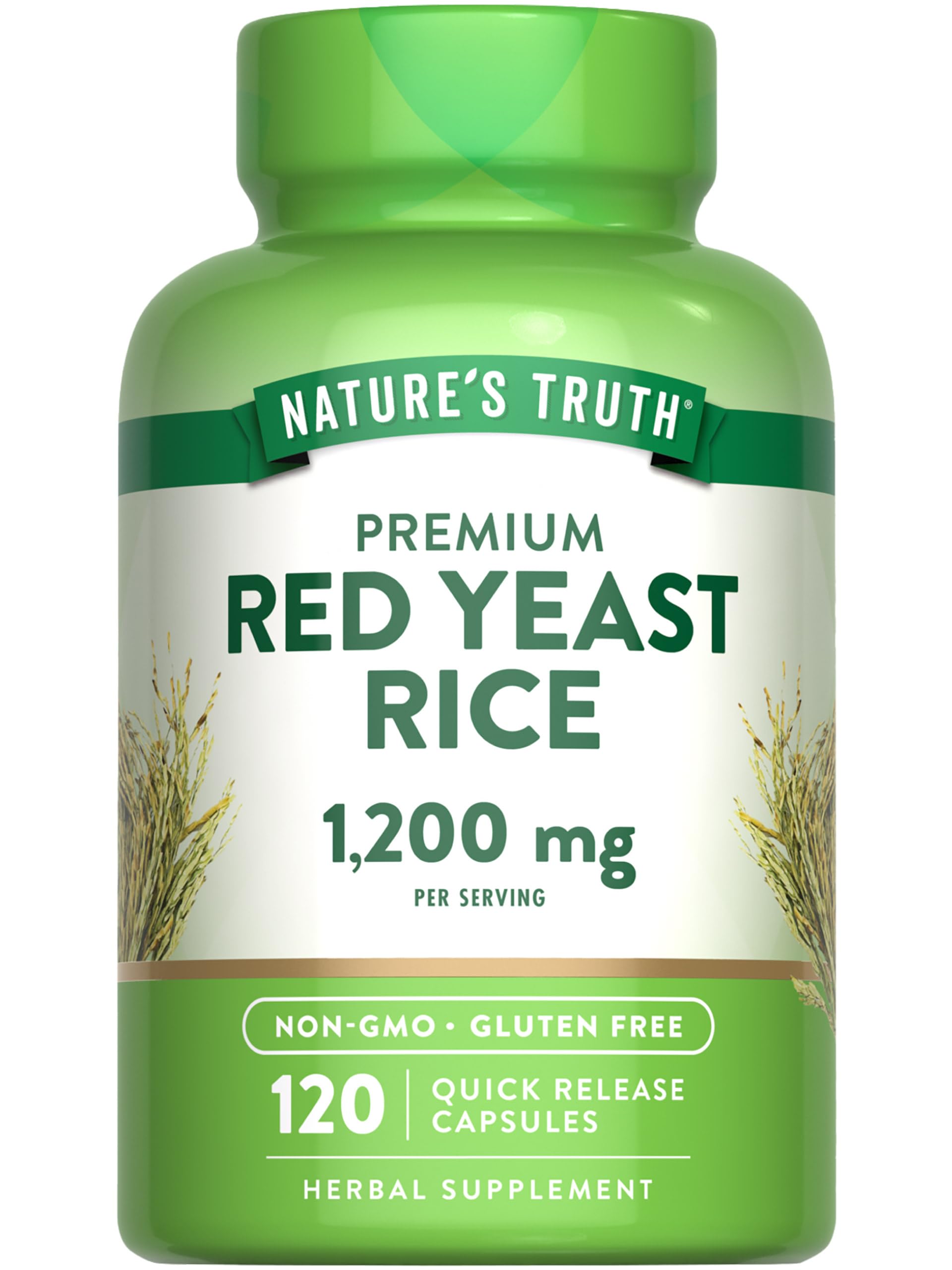 Foto 2 pulgar | Suplemento Nature's Truth De Arroz De Levadura Roja 1200 Mg 120 Cápsulas - Venta Internacional.