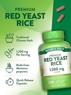 Foto 5 | Suplemento Nature's Truth De Arroz De Levadura Roja 1200 Mg 120 Cápsulas - Venta Internacional.