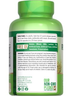 Foto 7 | Suplemento Nature's Truth De Arroz De Levadura Roja 1200 Mg 120 Cápsulas - Venta Internacional.