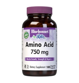 Foto 1 | Suplemento De Aminoácidos Bluebonnet, 750 Mg, Cápsulas Vitamínicas, 180 Unidades - Venta Internacional.