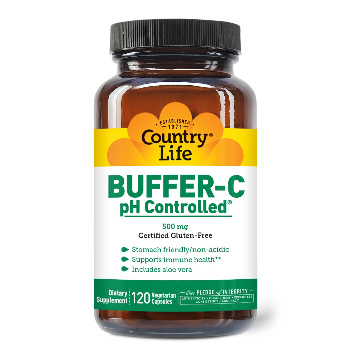 Foto 2 pulgar | Suplemento Country Life Buffer-c 500 Mg (cápsulas Vegetarianas) 120 Unidades - Venta Internacional.