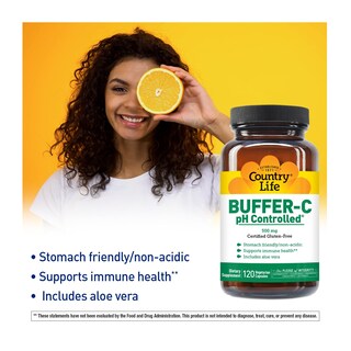 Foto 2 | Suplemento Country Life Buffer-c 500 Mg (cápsulas Vegetarianas) 120 Unidades - Venta Internacional.