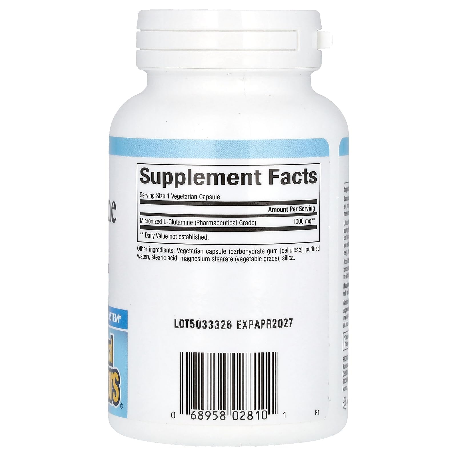 Foto 3 pulgar | Suplemento Natural Factors De L-glutamina Micronizada 1000 Mg 90 Cápsulas - Venta Internacional.