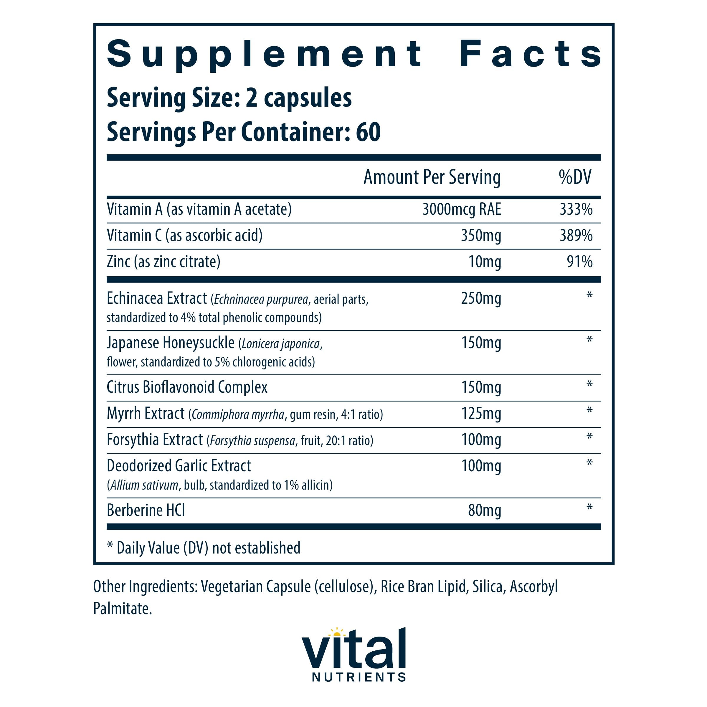 Foto 3 pulgar | Suplemento Vital Nutrients Herbal Biotic 120 Cápsulas - Venta Internacional.