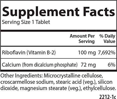 Foto 5 pulgar | Suplemento Carlson B-2 100 Mg De Riboflavina 250 Tabletas Vegetariano - Venta Internacional.