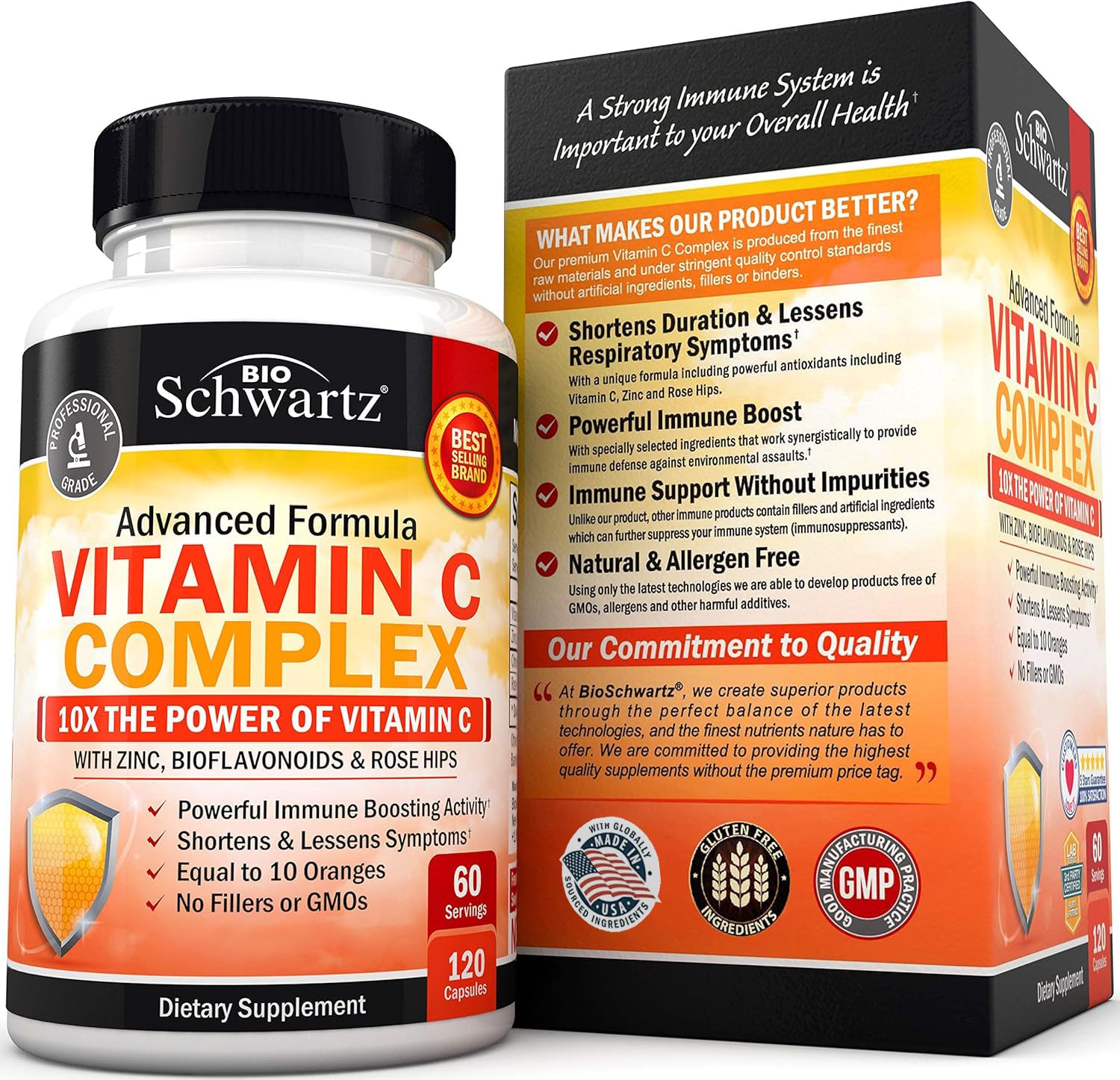 Foto 8 pulgar | Suplemento Bioschwartz De Vitamina C 1000 Mg Con Zinc 120 Cápsulas - Venta Internacional.
