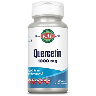 Foto 1 | Suplemento Kal Quercetina 1000 Mg Para El Apoyo Inmunológico, 60 Tabletas - Venta Internacional.