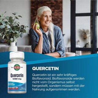 Foto 2 | Suplemento Kal Quercetina 1000 Mg Para El Apoyo Inmunológico, 60 Tabletas - Venta Internacional.
