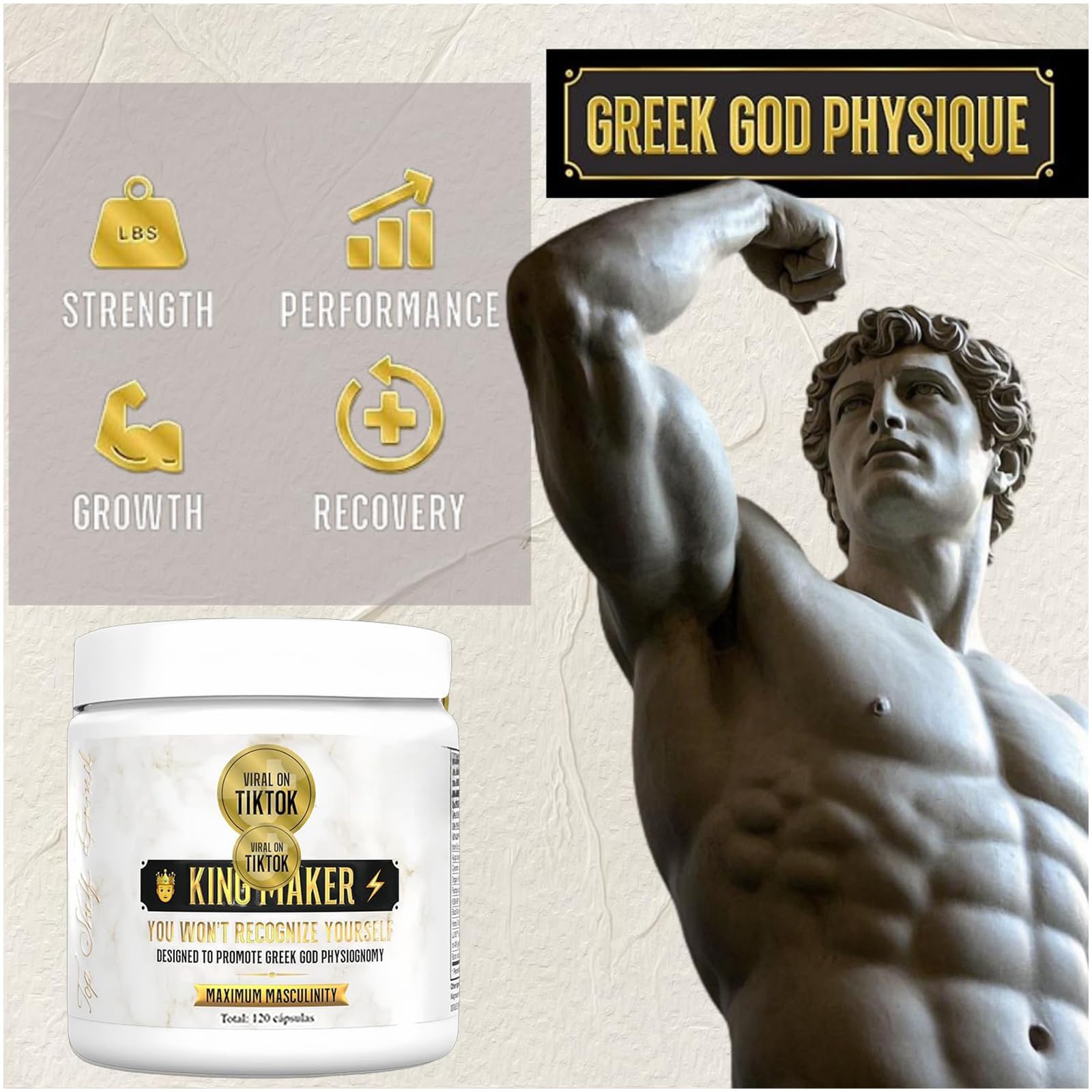 Foto 4 | Paquete Completo De Fórmula 2 Supplement K King Para Hombre - Venta Internacional.