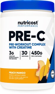 Foto 1 | Complejo Pre-c Nutricost Pre-c Con Creatina, 450 G, Melocotón Y Mango - Venta Internacional.