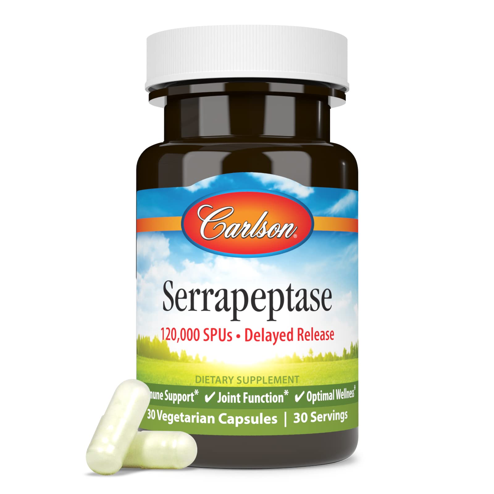 Foto 5 | Suplemento Carlson Serrapeptase 120000 Spus 30 Cápsulas - Venta Internacional.