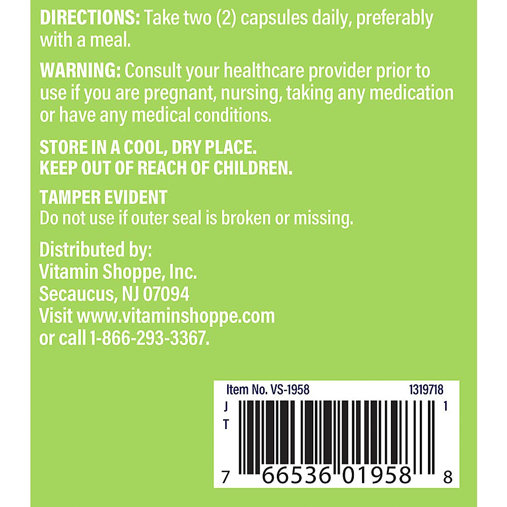 Foto 5 pulgar | Suplemento The Vitamin Shoppe, Raíz De Bardana, 1080 Mg, 100 Cápsulas - Venta Internacional.