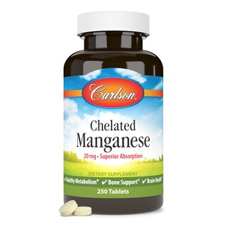 Foto 5 | Suplemento Carlson Quelated Manganeso 20 Mg 250 Comprimidos - Venta Internacional.