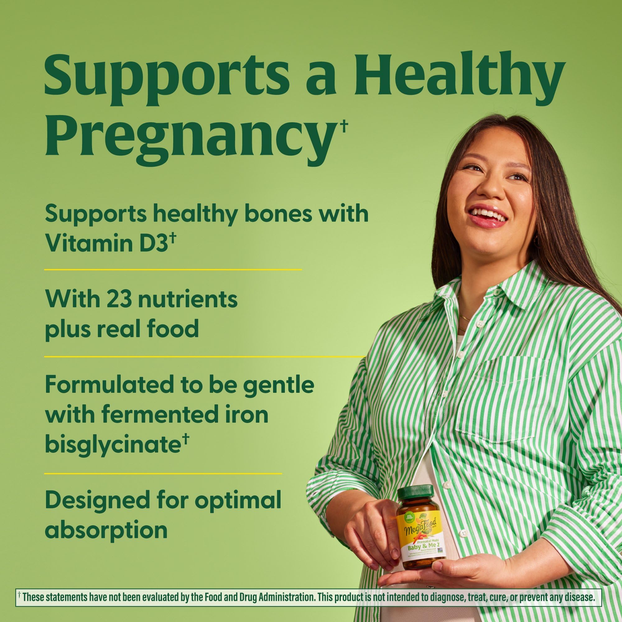 Foto 4 pulgar | Vitaminas Prenatales Megafood Baby & Me 2 Para Mujeres 60 Comprimidos - Venta Internacional.