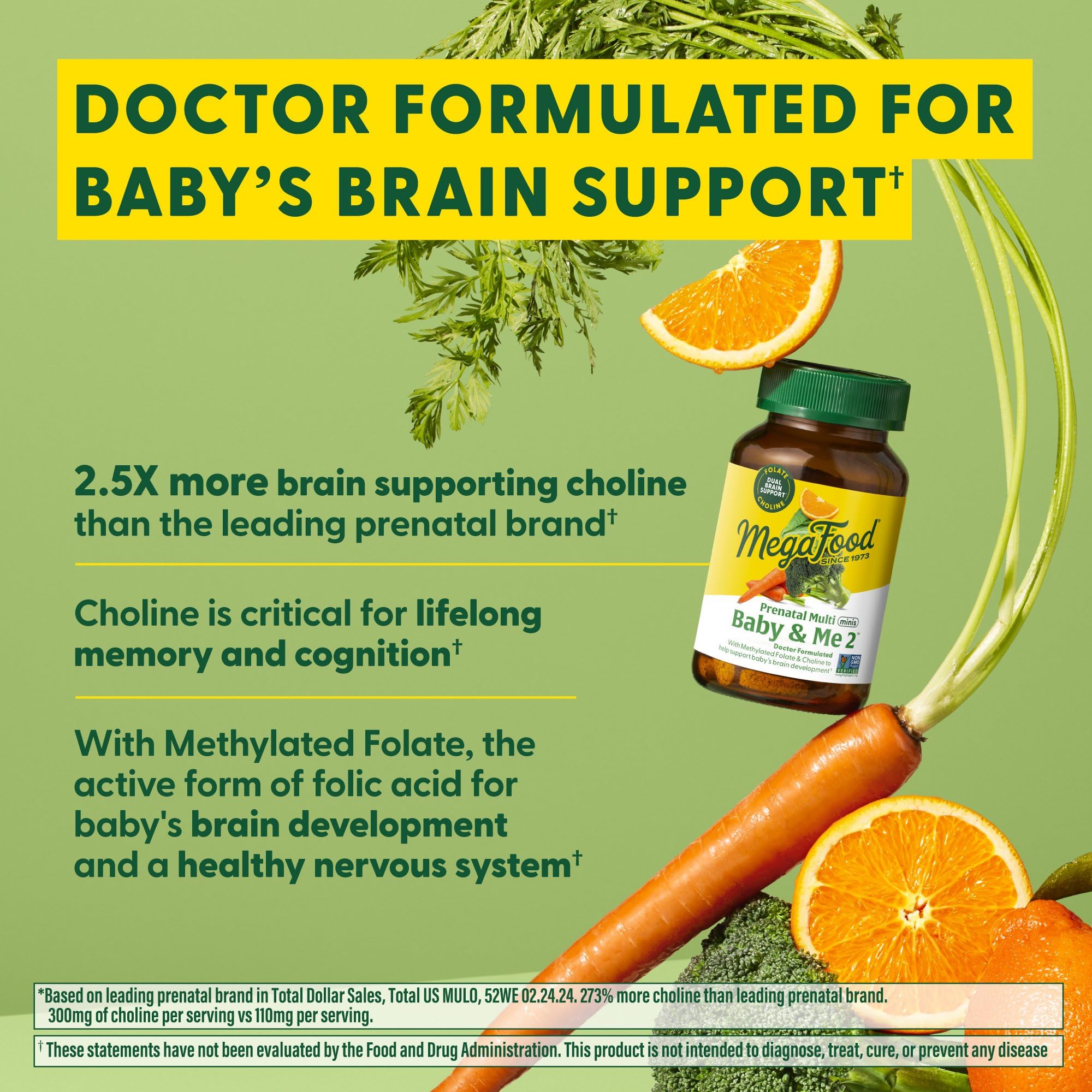 Foto 5 pulgar | Vitaminas Prenatales Megafood Baby & Me 2 Para Mujeres 60 Comprimidos - Venta Internacional.