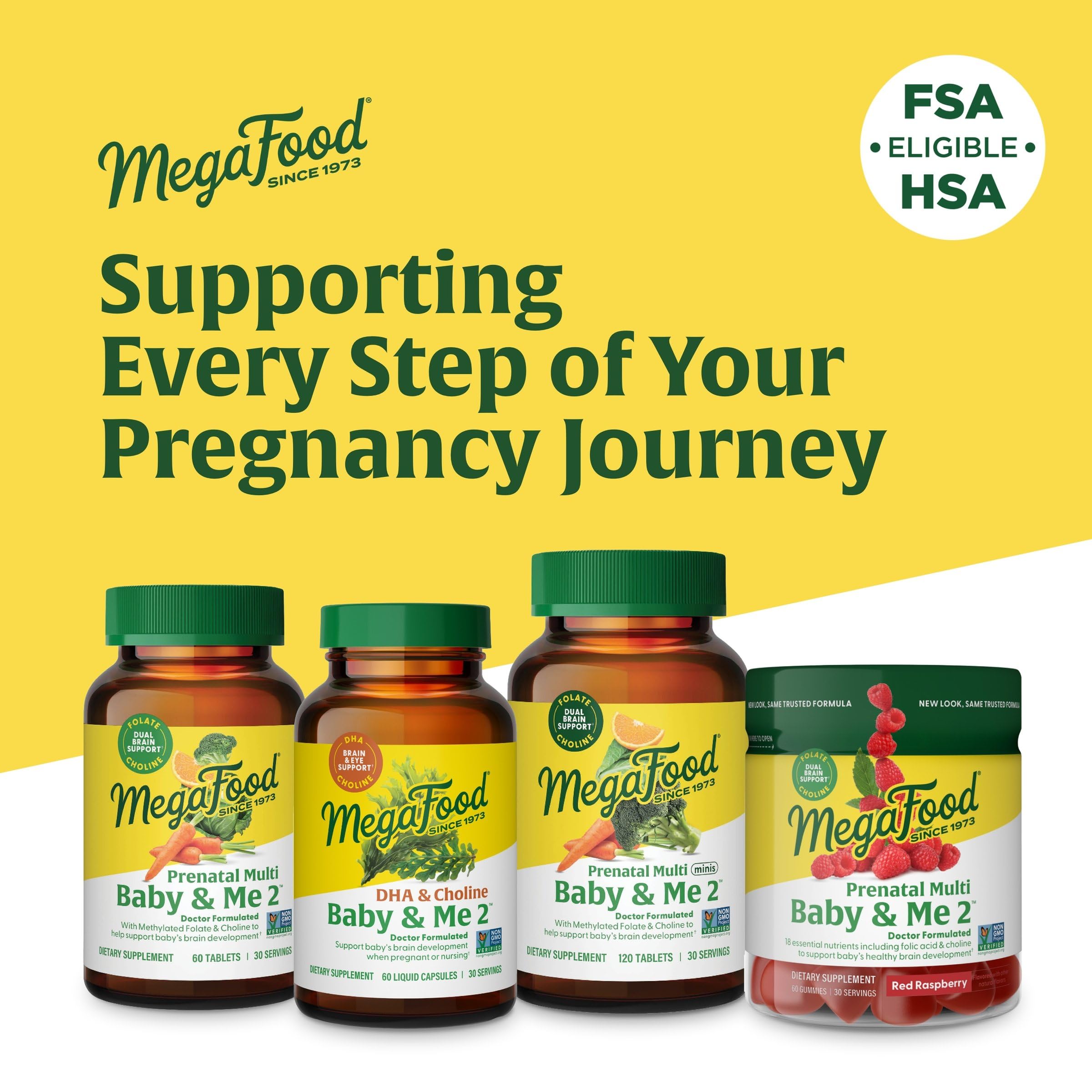 Foto 7 pulgar | Vitaminas Prenatales Megafood Baby & Me 2 Para Mujeres 60 Comprimidos - Venta Internacional.