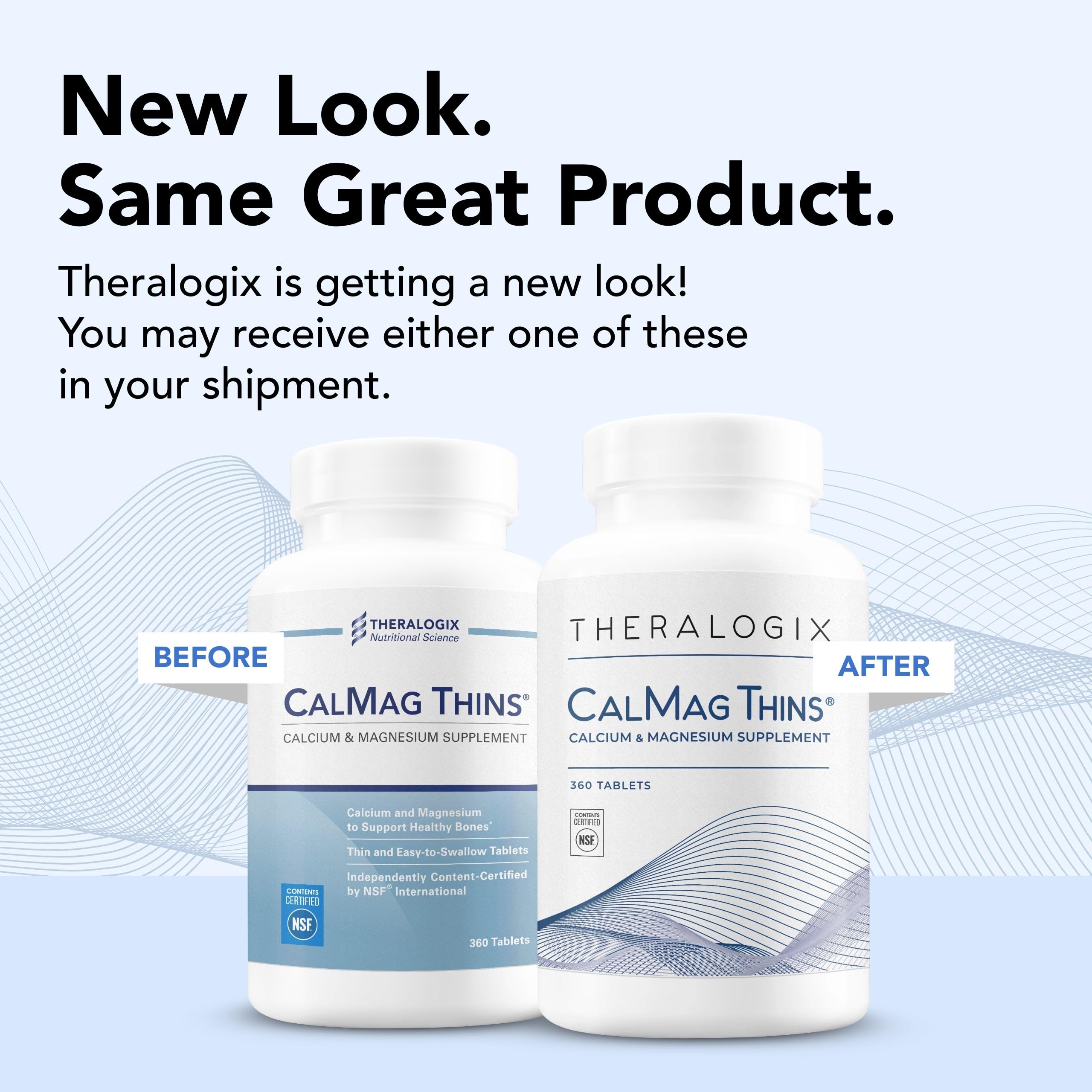 Foto 3 | Suplemento Theralogix Calmag Thins Calcio Y Magnesio 360 Tabletas - Venta Internacional.