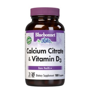 Foto 1 | Suplemento De Citrato De Calcio Bluebonnet Más Vitamina D3 180 Cápsulas - Venta Internacional.