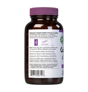 Foto 3 | Suplemento De Citrato De Calcio Bluebonnet Más Vitamina D3 180 Cápsulas - Venta Internacional.