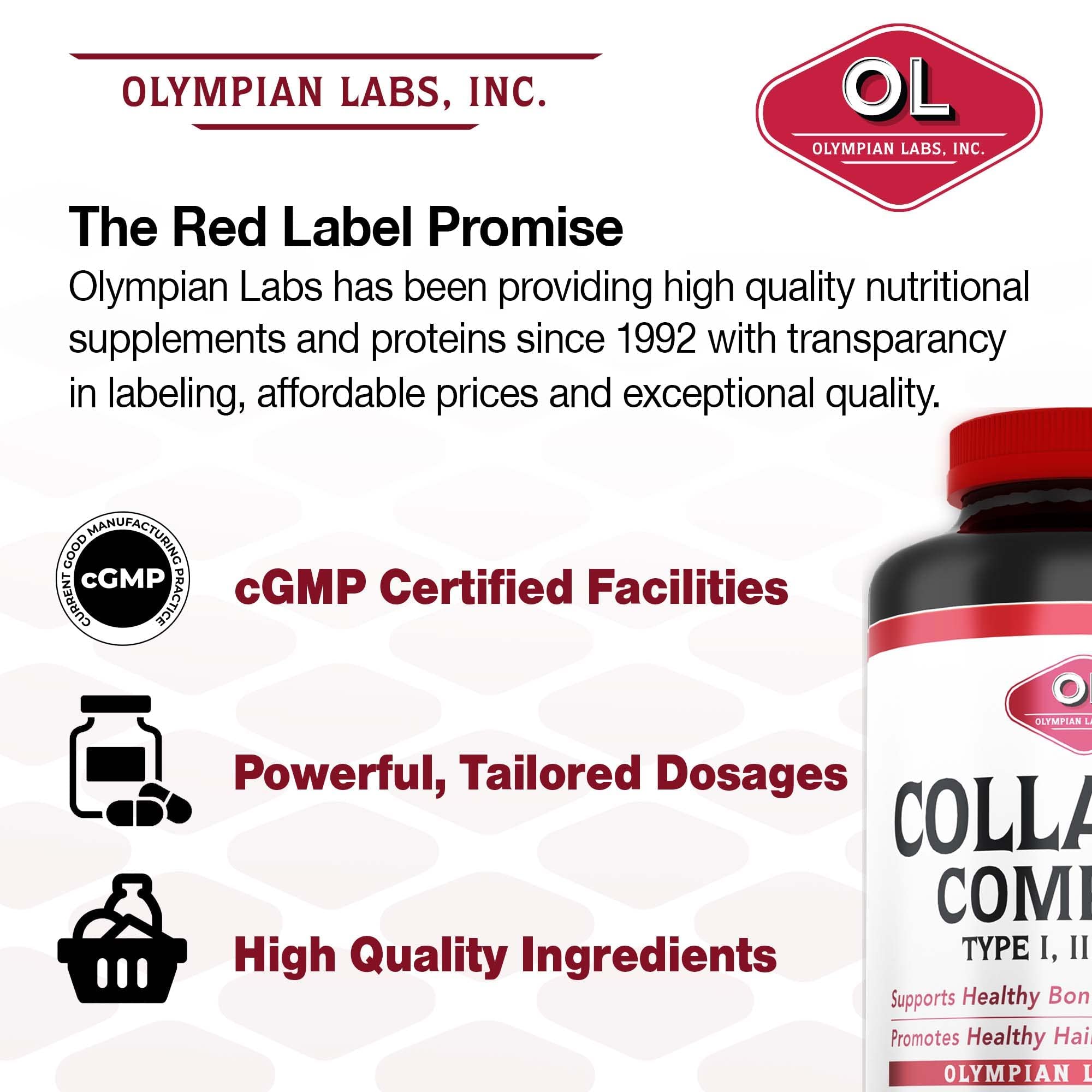 Foto 6 pulgar | Suplemento Olympian Labs Multi Collagen Complex 90 Cápsulas - Venta Internacional.