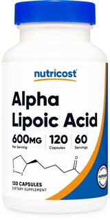 Foto 1 | Suplemento Nutricost De Ácido Alfa Lipoico 600 Mg 120 Cápsulas - Venta Internacional.