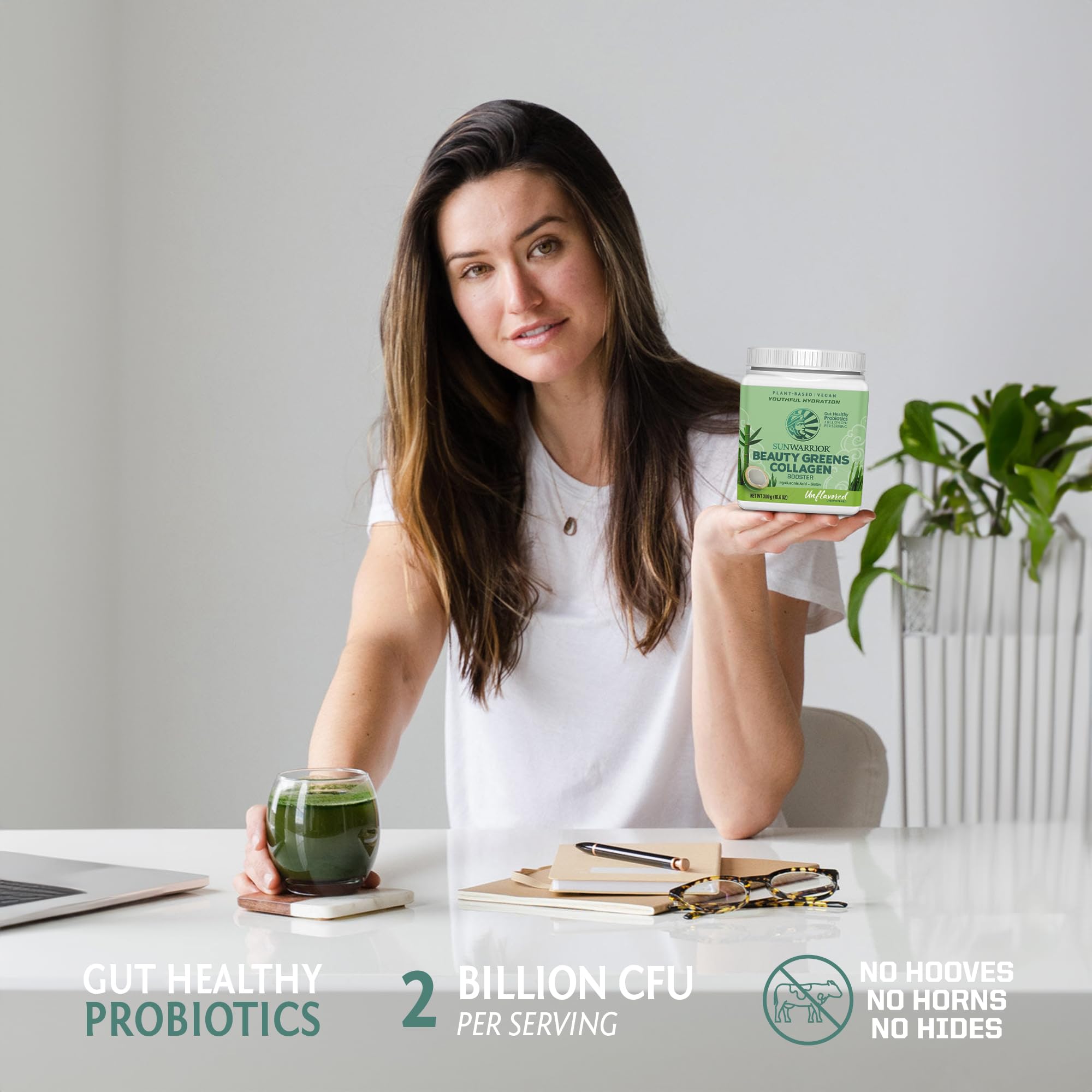 Foto 5 pulgar | Suplemento Potenciador De Colágeno Sunwarrior Beauty Greens, 300 G - Venta Internacional.