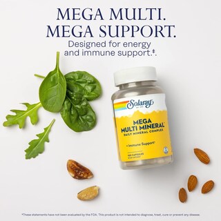 Foto 3 | Suplemento Solaray Mega Multi Mineral 100 Cápsulas - Venta Internacional.