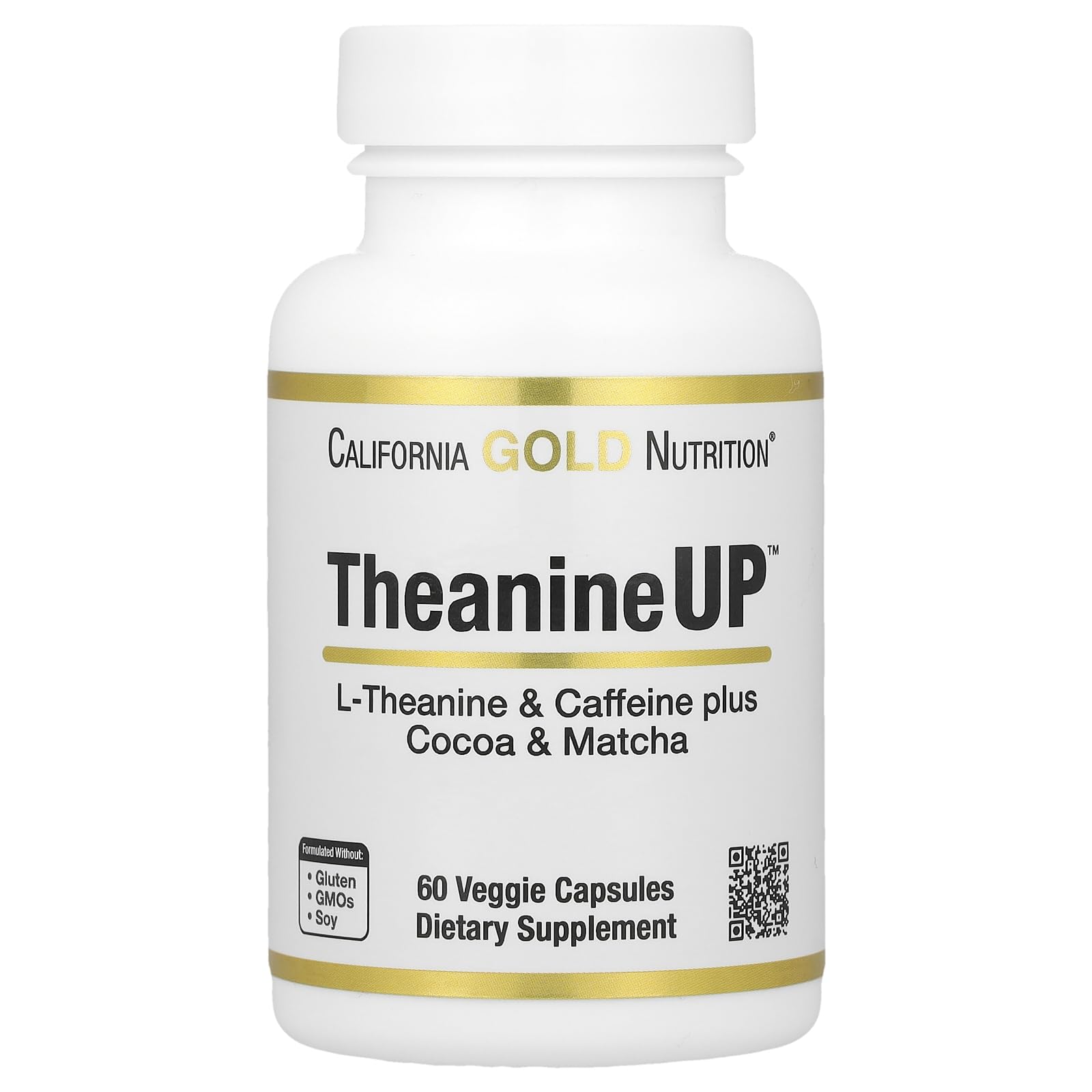 Foto 2 pulgar | Suplemento California Gold Nutrition Theanineup 60 Cápsulas - Venta Internacional.