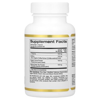 Foto 2 | Suplemento California Gold Nutrition Theanineup 60 Cápsulas - Venta Internacional.