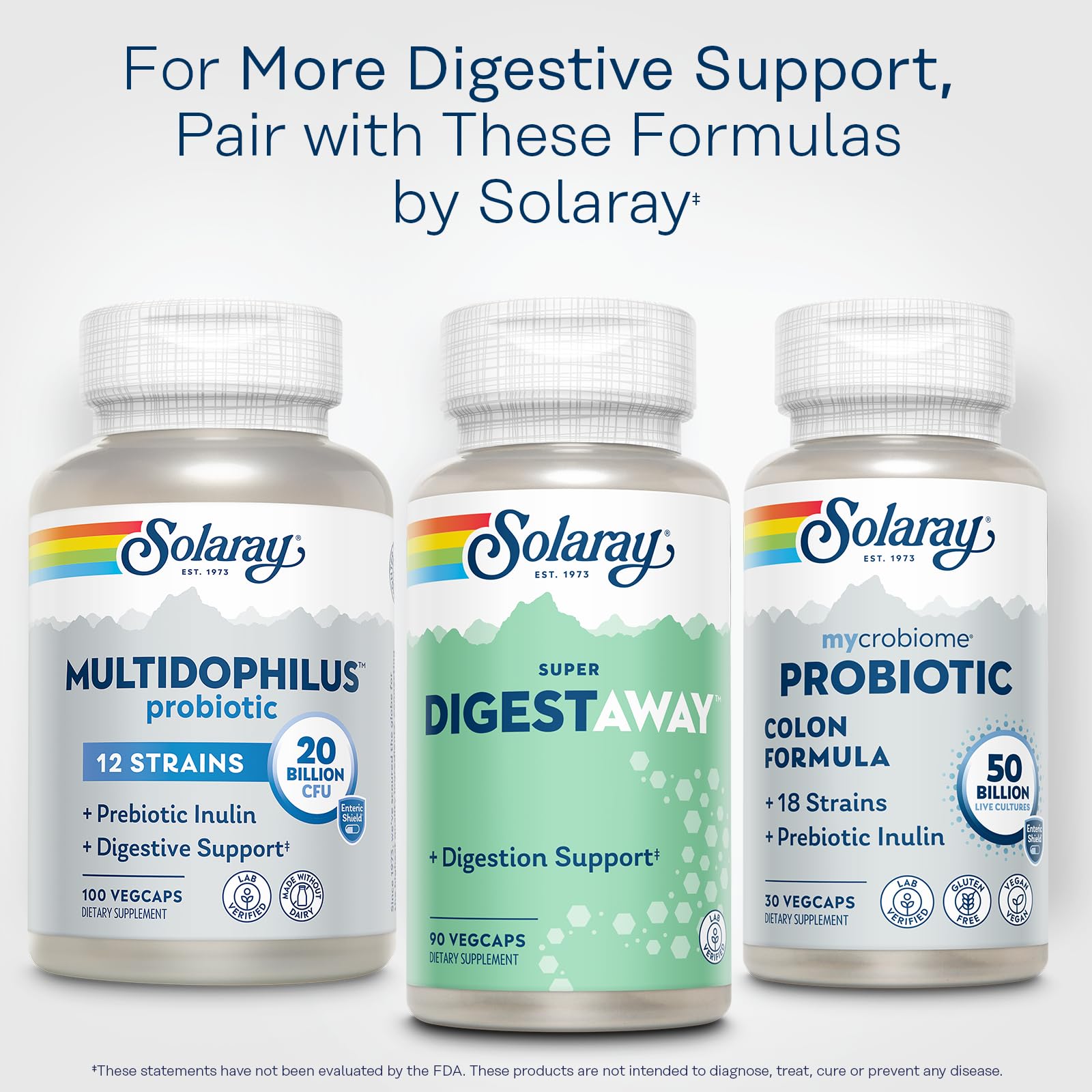 Foto 7 pulgar | Enzimas Digestivas Solaray Super Digestaway 90 Cápsulas Vegetarianas - Venta Internacional.