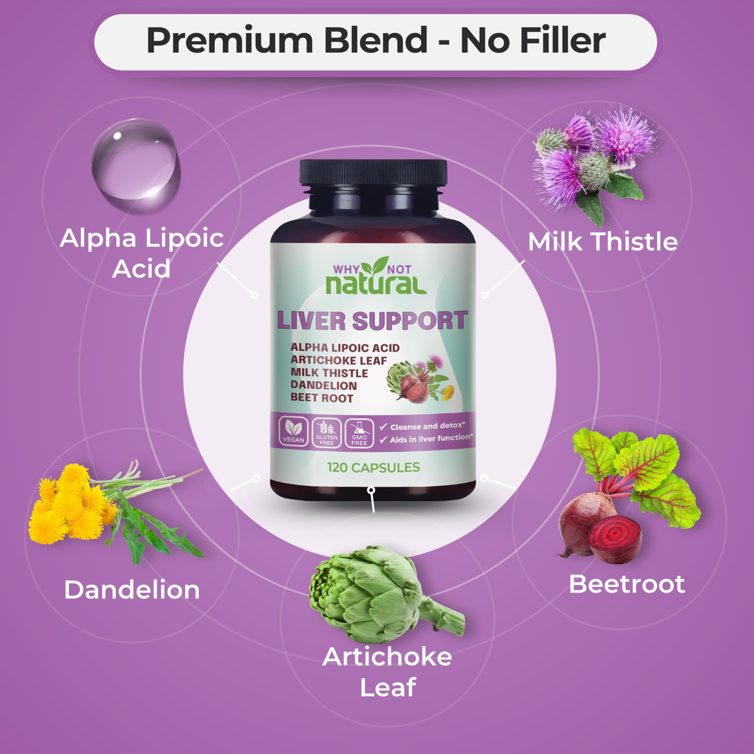 Foto 7 pulgar | Supplement Why Not Natural 5 En 1 Liver Health 120 Cápsulas - Venta Internacional.
