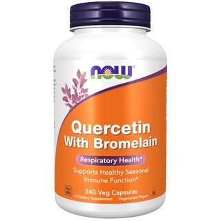 Foto 1 | Complementa La Quercetina Con Bromelina De Now Foods, 240 Cápsulas Vegetales - Venta Internacional.