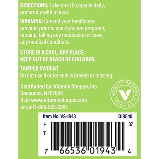 Foto 4 | Suplemento De Extracto De Ashwagandha De The Vitamin Shoppe 470 Mg 60 Cápsulas - Venta Internacional.