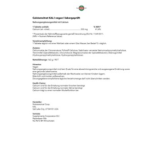 Foto 5 | Suplemento Kal De Citrato De Calcio 1000 Mg 90 Comprimidos - Venta Internacional.
