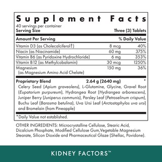 Foto 2 | Suplemento Michael's Health Naturopathic Kidney Factors 120 Comprimidos - Venta Internacional.